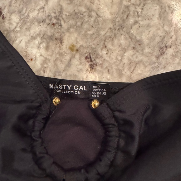 Nasty Gal Recycled Detail One Shoulder Bikini Set Size 2US - BNWT! - Picture 7 of 9